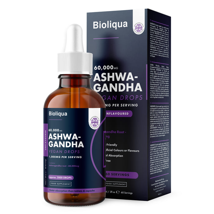Ashwagandha Vegan Drops | 60ml | 60000mg