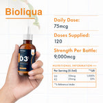 Vitamin D3+K2 Liquid Drops | 60ml