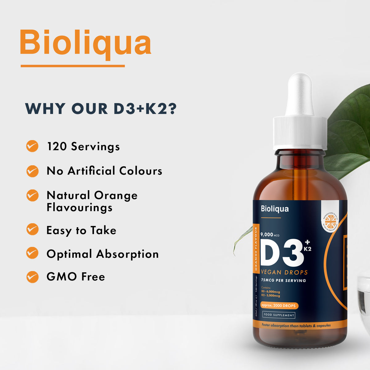 Vitamin Vitamin D3 + K2 liquid drops