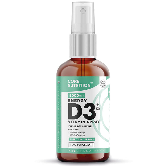 Energy Vitamin D3 + K2 Liquid Spray | 60ml