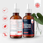 Liquid Biotin Vegan Vitamin Drops  | 60ml | 1440mg