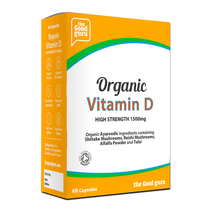 The Good Guru | Organic Vitamin D | 60 Capsules