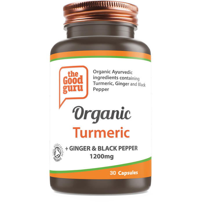 The Good Guru | Organic Ginger Turmeric + | 60 Capsules